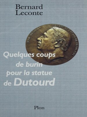 cover image of Quelques coups de burin sur la statue de Dutourd